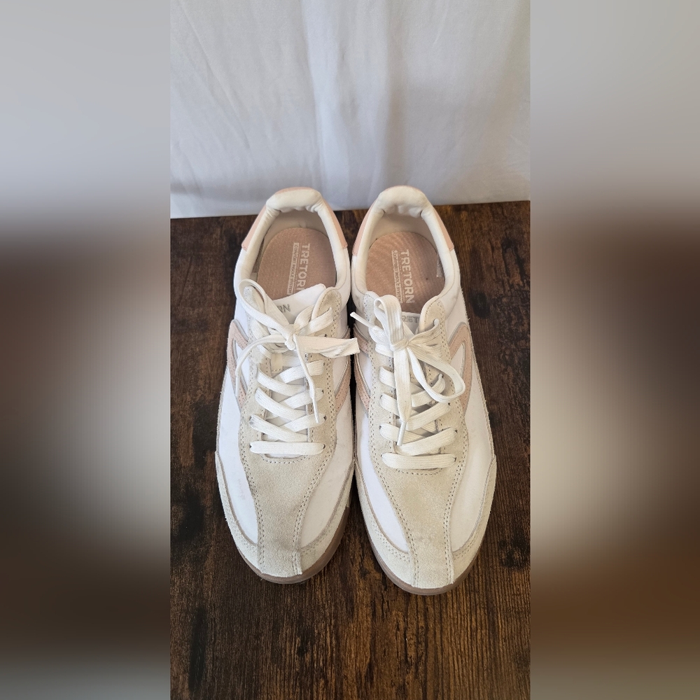 Tretorn White Leather Sneakers